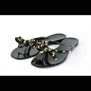 Valentino Garavani Rockstud black Sandals 38